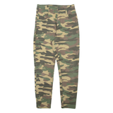 BERSHKA Camo Womens Trousers Grey Slim Skinny W26 L25