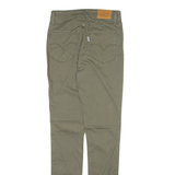 LEVI'S 721 High Rise Big E Womens Trousers Green Slim Skinny W24 L30