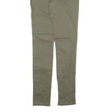 LEVI'S 721 High Rise Big E Womens Trousers Green Slim Skinny W24 L30