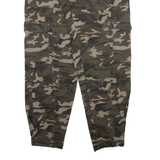 AMISU Camo Cargo Womens Trousers Green Relaxed Tapered W30 L26