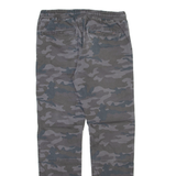 SKATE NATION Camo Jogger Style Mens Trousers Grey Regular Tapered W28 L28