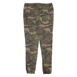 BERSHKA Camo Jogger Style Mens Trousers Green Regular Tapered W30 L28
