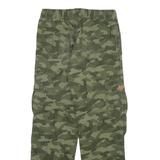 Camo Cargo Mens Trousers Green Regular Straight W28 L28