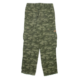 Camo Cargo Mens Trousers Green Regular Straight W28 L28