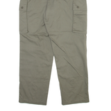 BRUNIG INDOOR Cargo Mens Trousers Grey Relaxed Tapered W30 L30