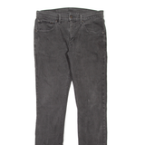 LEVI'S 65504 Mens Jeans Grey Slim Straight W32 L34