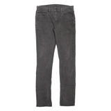 LEVI'S 65504 Mens Jeans Grey Slim Straight W32 L34
