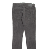 LEVI'S 65504 Mens Jeans Grey Slim Straight W32 L34