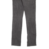 LEVI'S 65504 Mens Jeans Grey Slim Straight W32 L34