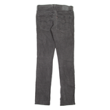 LEVI'S 65504 Mens Jeans Grey Slim Straight W32 L34