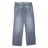 YES OR NO Mens Jeans Blue Relaxed Straight Stone Wash W34 L34