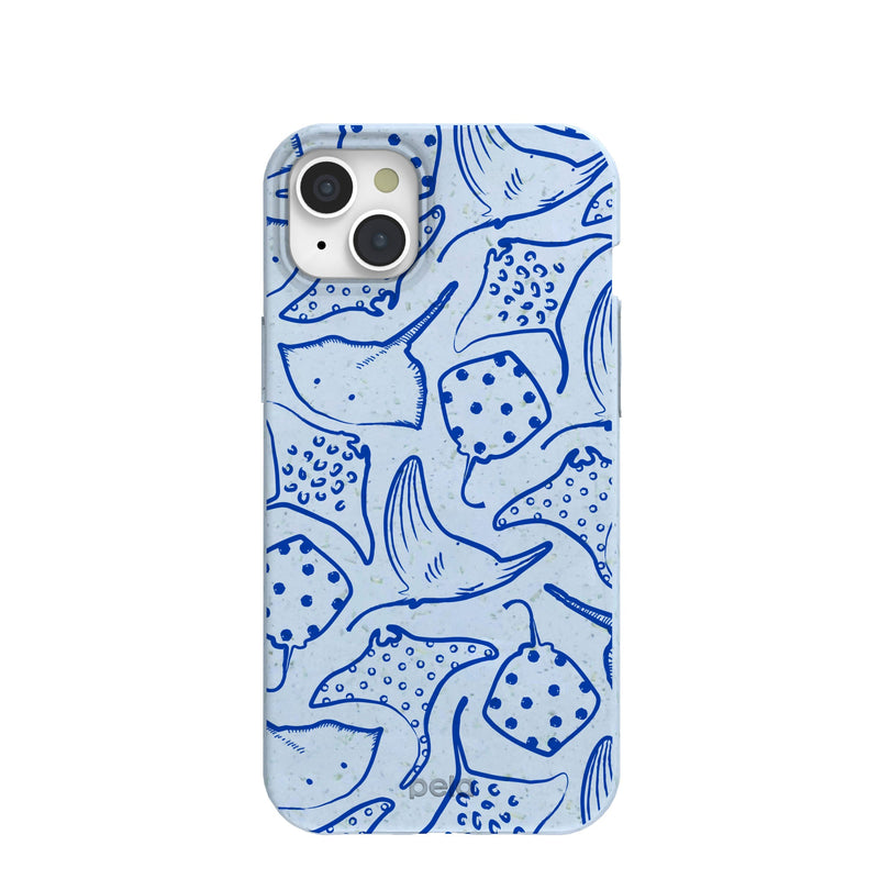 Powder Blue Stingray Fever iPhone 15 Plus Case