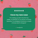 Bubblegum Pink Summer Berries iPhone 6/6s/7/8/SE Case