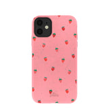 Bubblegum Pink Summer Berries iPhone 11 Case