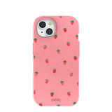 Bubblegum Pink Summer Berries iPhone 15 Case