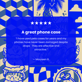 Electric Blue Summer Blues iPhone 15 Plus Case