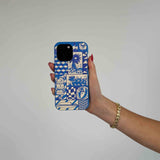Electric Blue Summer Blues iPhone 13 Case