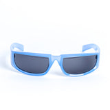 Retro Wrap Around Racer Sunglasses in Purple