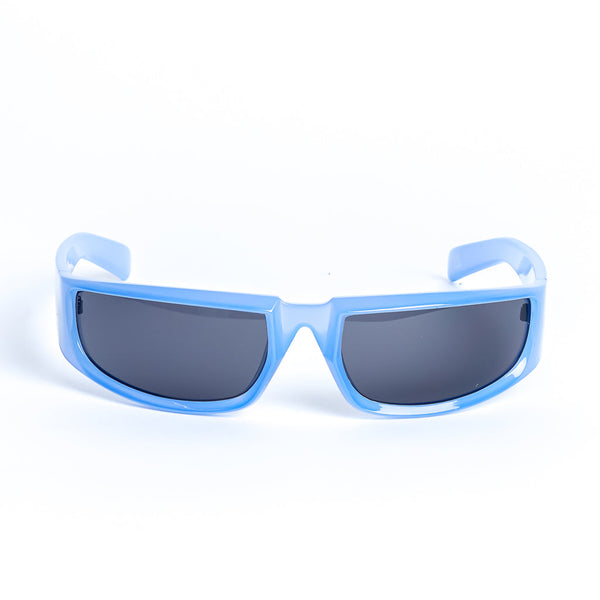 Retro Wrap Around Racer Sunglasses in Purple