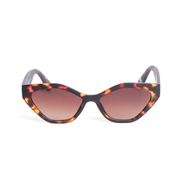 Retro Angular Cat Eye in Dark Matte Tortoiseshell