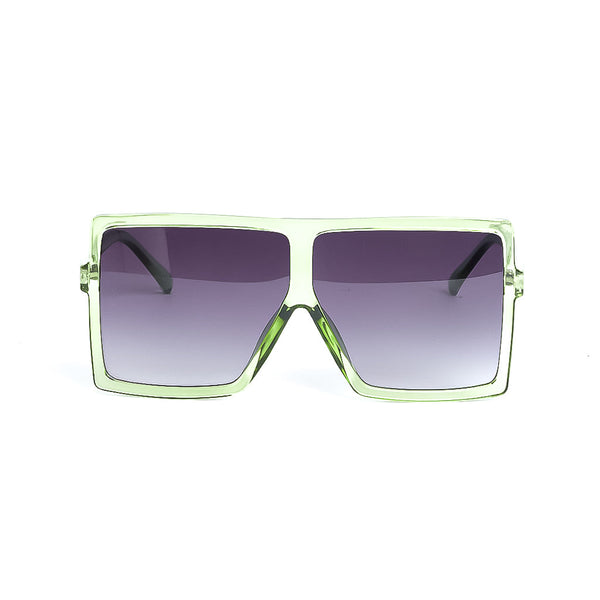 Retro Oversized Flatbrow Visors in Green
