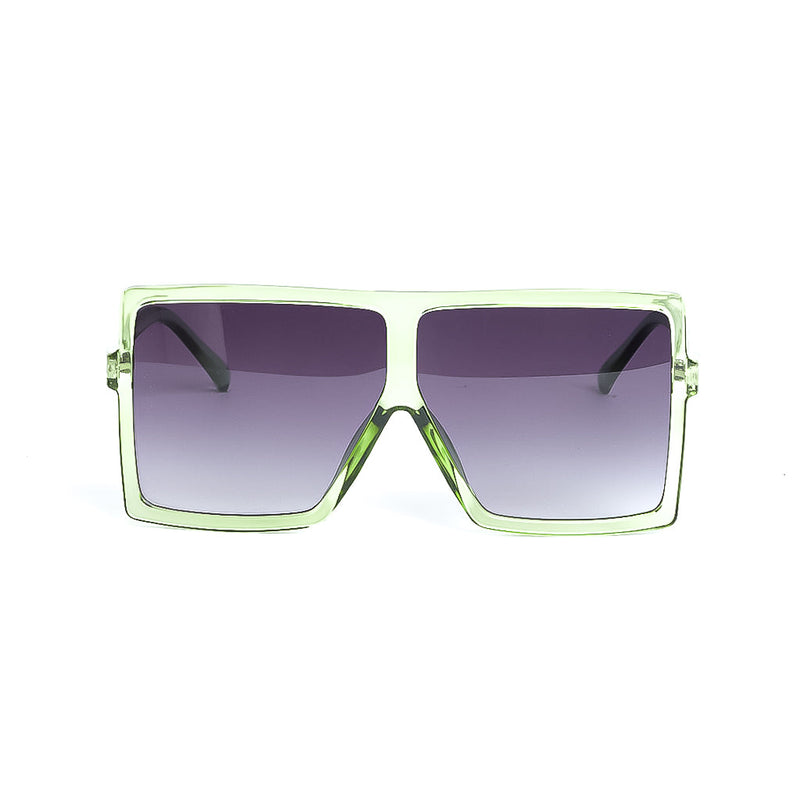 Retro Oversized Flatbrow Visors in Green