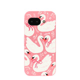 Bubblegum Pink Swan Garden Google Pixel 9a Case