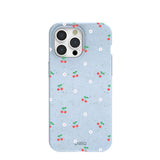Powder Blue Sweet Cherries iPhone 15 Pro Max Case