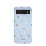 Powder Blue Sweet Cherries Google Pixel 8a Case