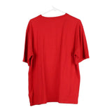 Australian Spellout T-Shirt - 2XL Red Cotton Blend