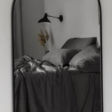 Slate | Sateen + Duvet Cover Made with 100% Organic Bamboo #Color_slate