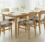 Anyseat White with Black Sketch Lines Print Chair Cover – Stretch Washable Removable Seat Cover for Dining & Kitchen