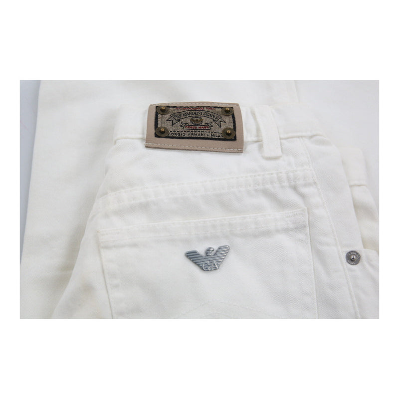 Giorgio Armani Jeans - 28W UK 8 White Cotton