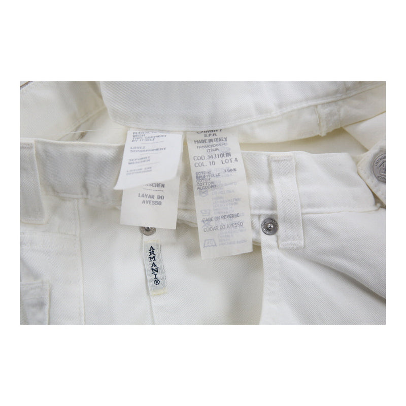 Giorgio Armani Jeans - 28W UK 8 White Cotton