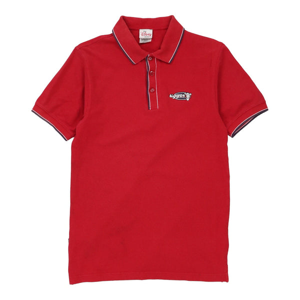 Tigger Disney Embroidered Polo Shirt - Small Red Cotton