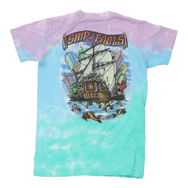 Grateful Dead Liquid Blue Band T-Shirt - Small Blue Cotton