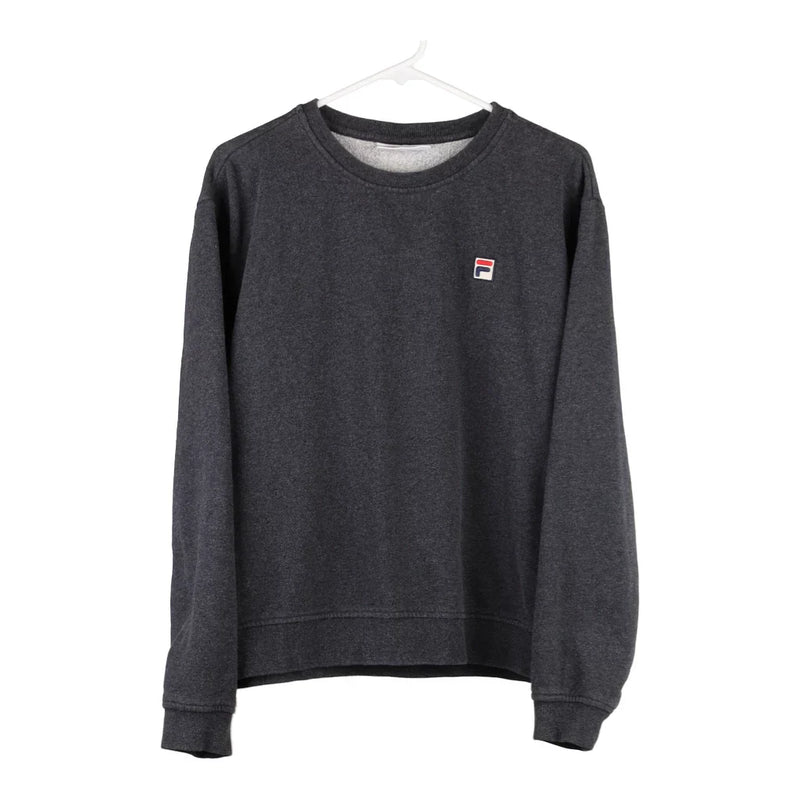 Fila Sweatshirt - 2XL Grey Cotton Blend