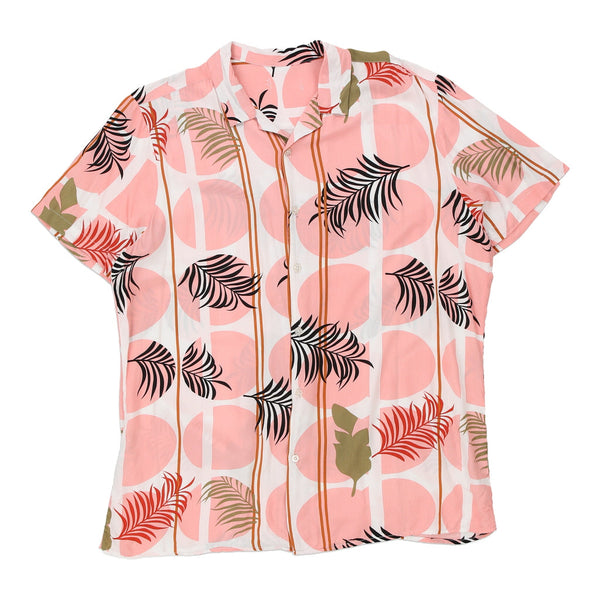 Vintage pink Unbranded Hawaiian Shirt - mens large