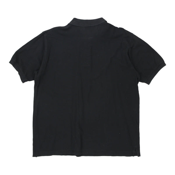 Vintage black Sergio Tacchini Polo Shirt - mens xx-large