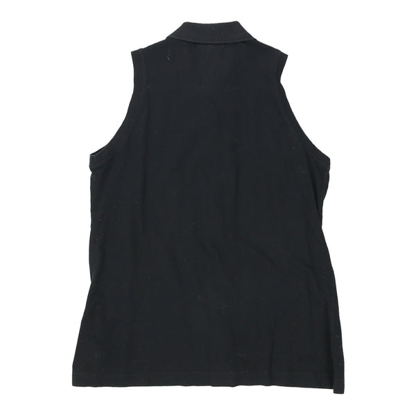 Vintage black Sergio Tacchini Polo Shirt - womens x-large