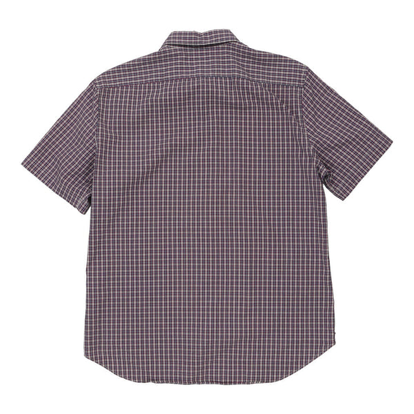 Vintage purple Burberry Brit Short Sleeve Shirt - mens large