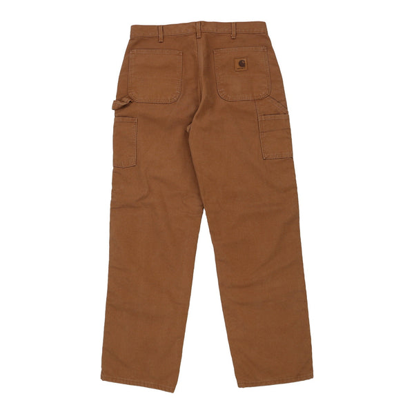 Carhartt Carpenter Jeans - 34W 35L Brown Cotton