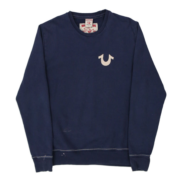 Vintage navy True Religion Sweatshirt - mens x-large