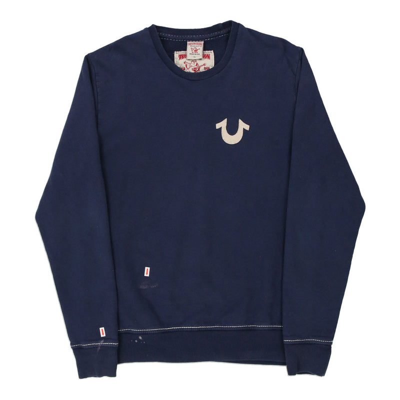 Vintage navy True Religion Sweatshirt - mens x-large