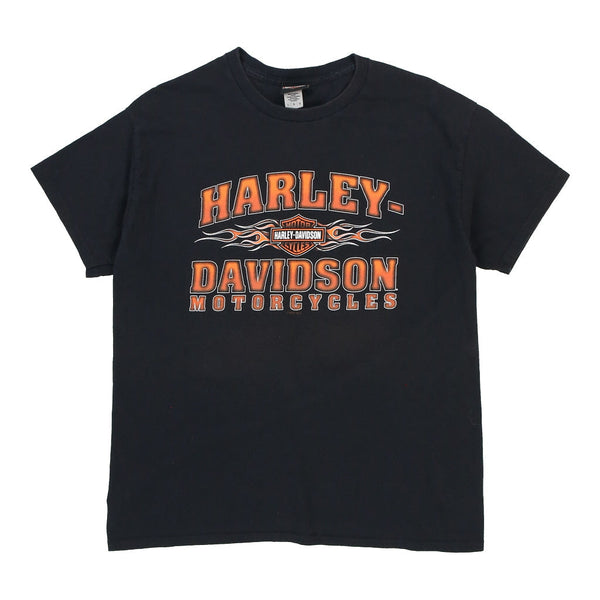 Vintage black Onalaska, WI Harley Davidson T-Shirt - mens large