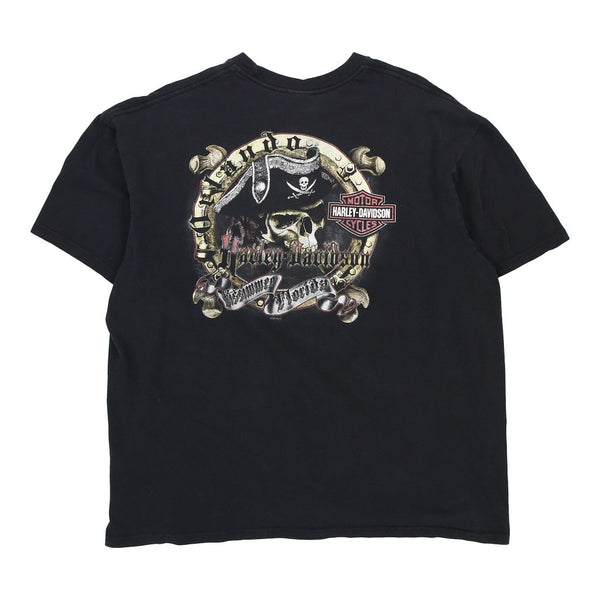 Vintage black Kissimee Florida Harley Davidson T-Shirt - mens xx-large