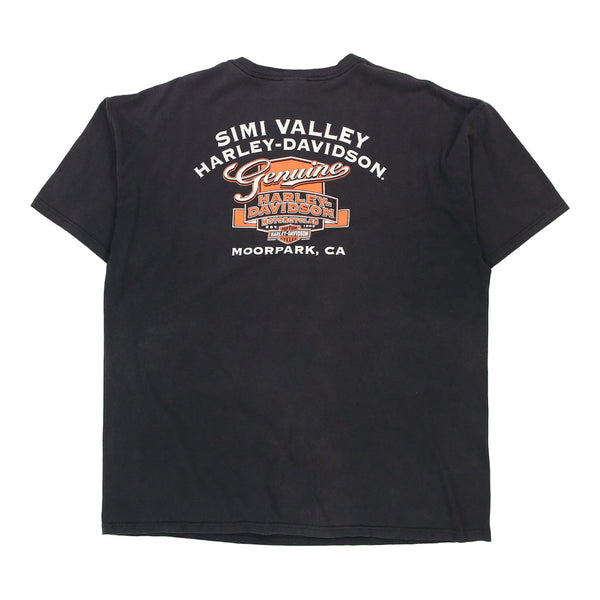 Vintage black Moor Park, CA Harley Davidson T-Shirt - mens x-large