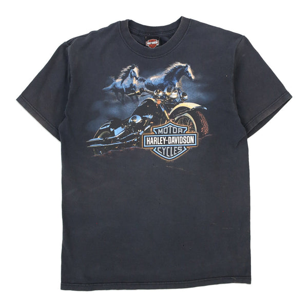 Vintage navy New Richmond Harley Davidson T-Shirt - mens medium