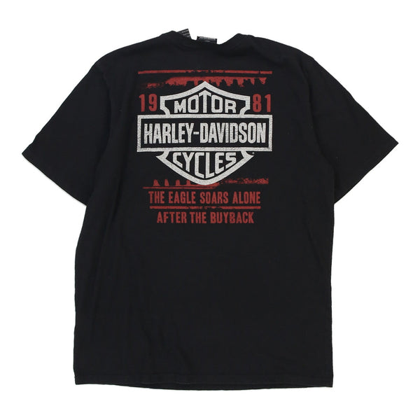 Vintage black 1981 Harley Davidson T-Shirt - mens large