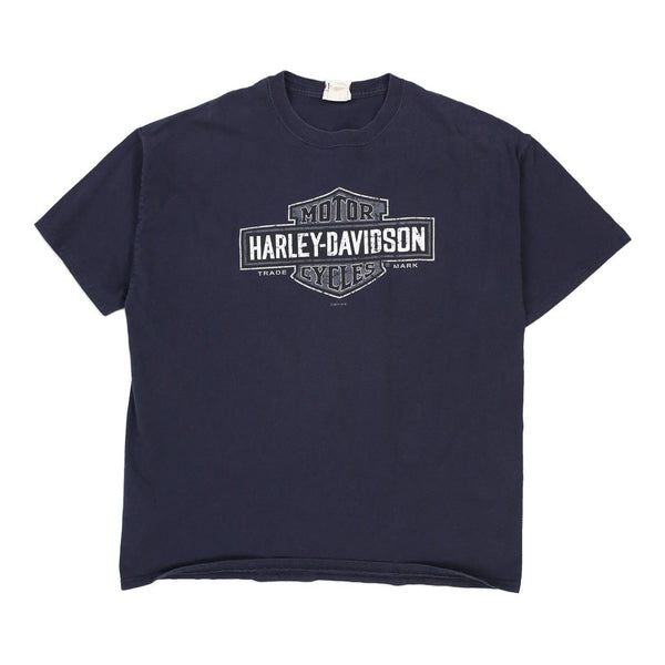 Vintage navy Louisville, Kentucky Harley Davidson T-Shirt - mens x-large